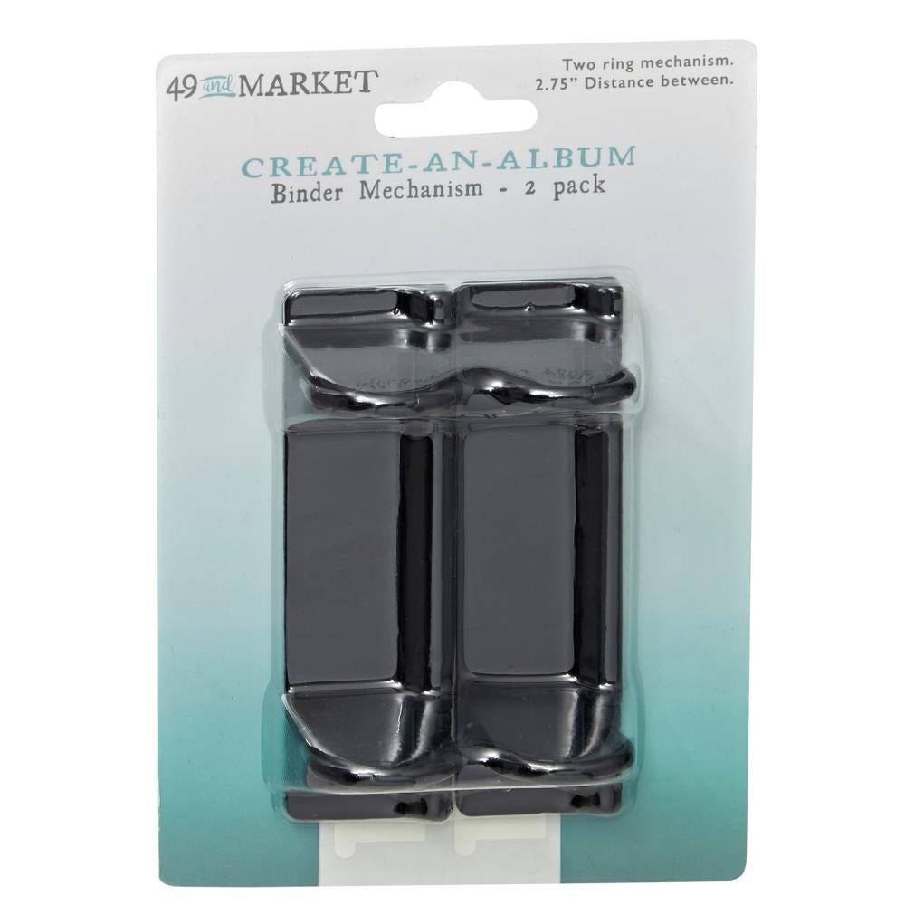 Scrapbooking: 49 And Market Create-An-Album Binder Mechanism-Black