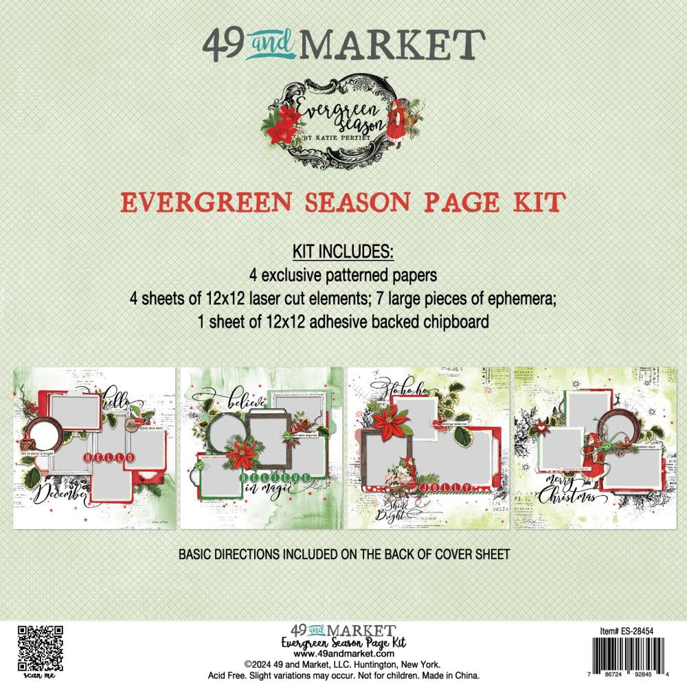 Scrapbooking Kits: 49 And Market-Evergreen Season Page Kit