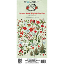 Load image into Gallery viewer, Embellishments: 49 And Market-Evergreen Season Wildflower Laser Cuts
