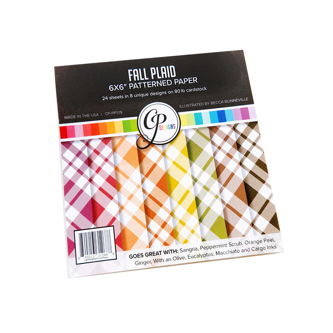 6x6 Paper: Catherine Pooler Designs-Fall Plaid Patterned Paper