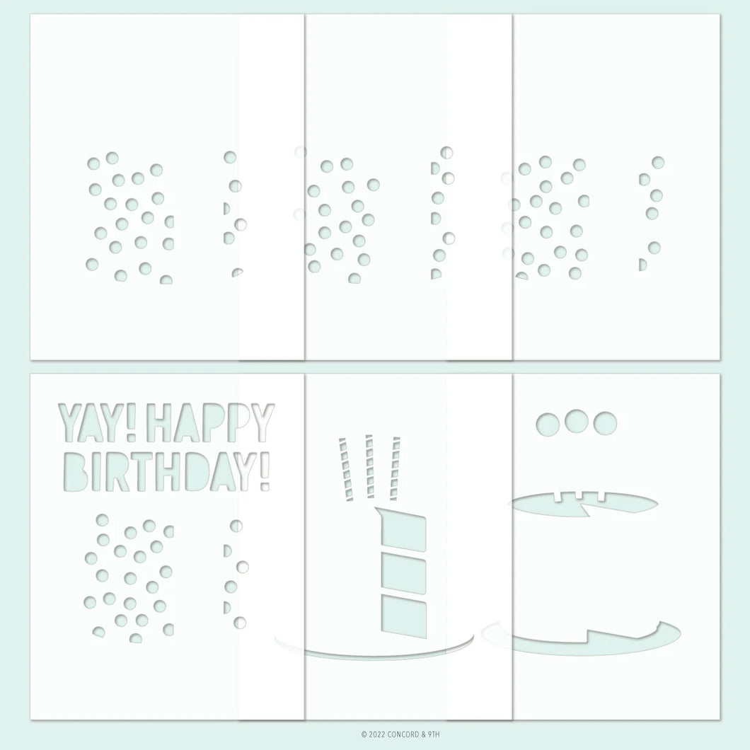 Stencils: Concord & 9th-CUT THE CAKE STENCIL PACK