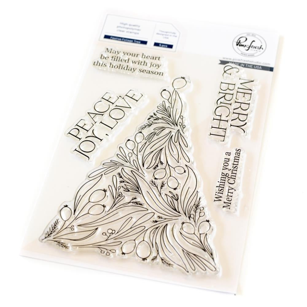 Stamps: Pinkfresh Studio-Festive Foliage Tree