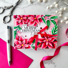 Load image into Gallery viewer, Stamps: Pinkfresh Studio- Poinsettia Frame Cling Stamp 4.25&quot;X5.5&quot;
