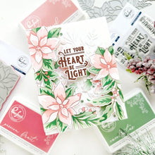 Load image into Gallery viewer, Stamps: Pinkfresh Studio- Poinsettia Frame Cling Stamp 4.25&quot;X5.5&quot;
