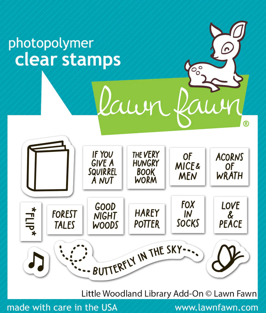 Stamps: Lawn Fawn-Little Woodland Library Add-On