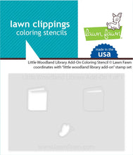 Load image into Gallery viewer, Stencils: Lawn Fawn-Little Woodland Library Add-On
