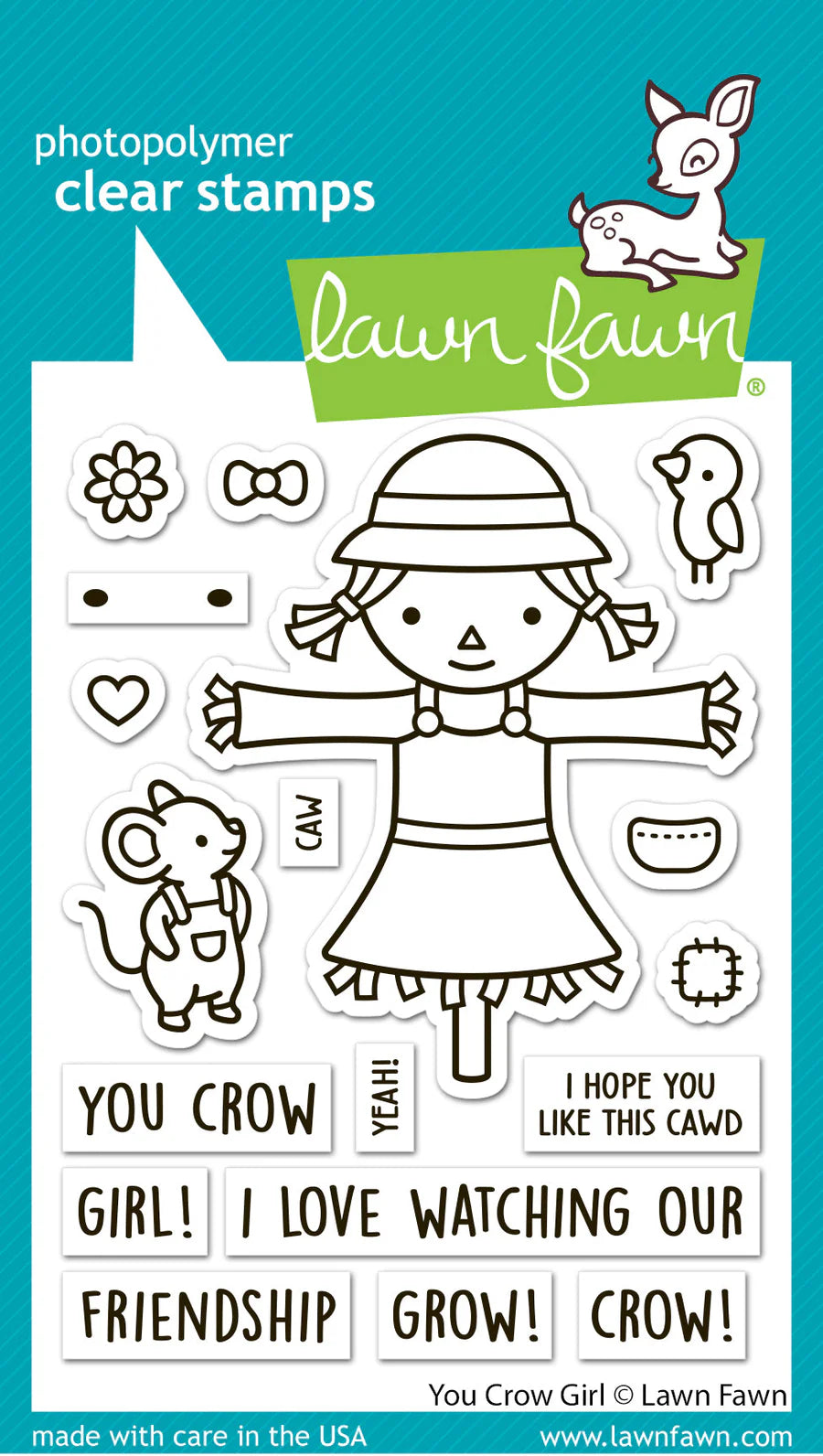 Stamps: Lawn Fawn-You Crow Girl