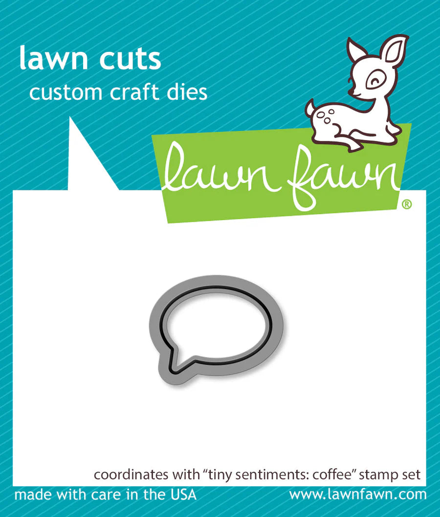 Dies: Lawn Fawn- Tiny Sentiments: Coffee