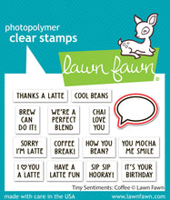 Load image into Gallery viewer, Dies: Lawn Fawn- Tiny Sentiments: Coffee
