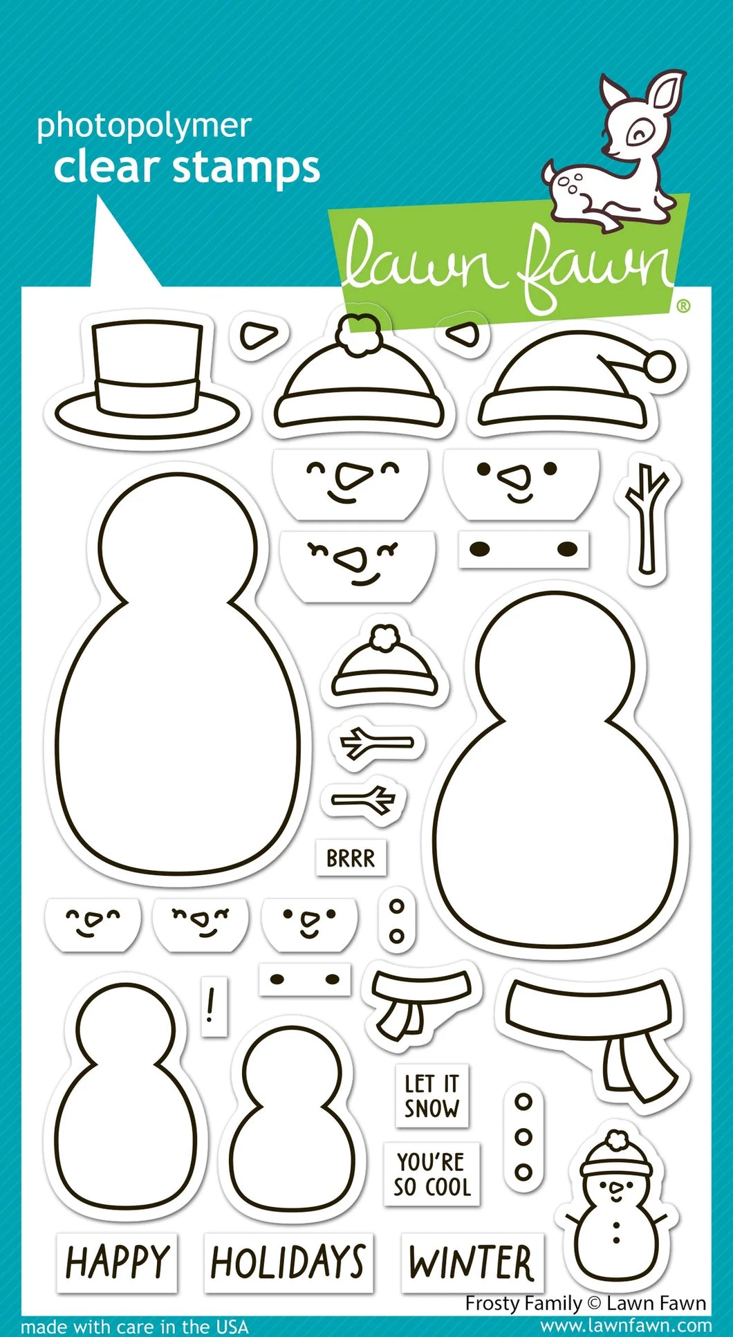 Stamps: Lawn Fawn-Frosty Family