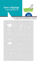 Load image into Gallery viewer, Stencils: Lawn Fawn-Frosty Family Add-On Coloring Stencils
