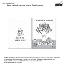 Load image into Gallery viewer, Stamps: Lawn Fawn-Henry’s Build-A-Sentiment: Family
