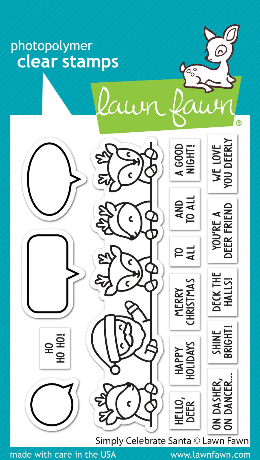 Stamps: Lawn Fawn-Simply Celebrate Santa