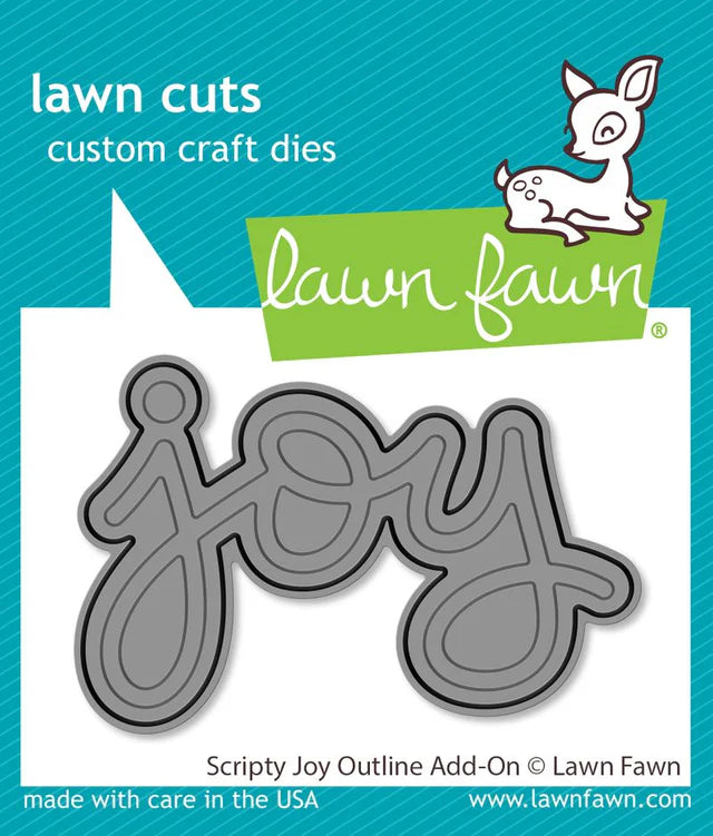 Dies: Lawn Fawn-Scripty Joy Outline Add-On