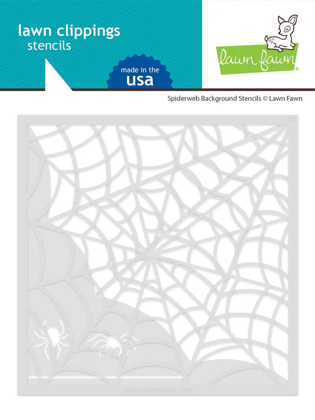 Stencils: Lawn Fawn-Spiderweb Background Stencils