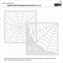 Load image into Gallery viewer, Stencils: Lawn Fawn-Spiderweb Background Stencils
