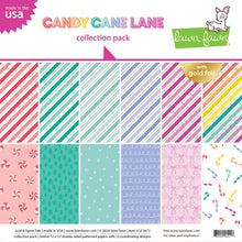 Load image into Gallery viewer, 12x12 Paper: Lawn Fawn-Candy Cane Lane
