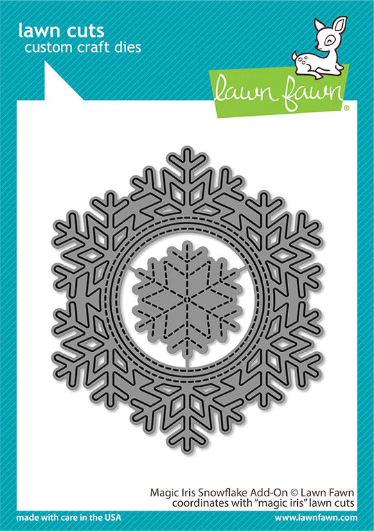 Dies: Lawn Fawn-Magic Iris Snowflake Add-On