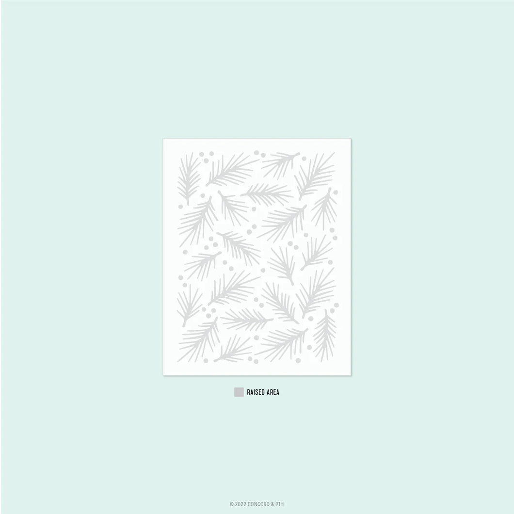 Embossing Folders: Concord & 9th-BERRIES & BOUGHS EMBOSSING FOLDER