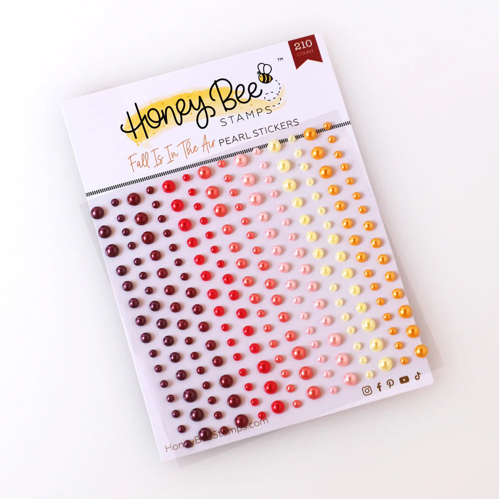 Embellishments: Honey Bee Stamps-Fall Is In The Air Pearl Stickers - 210 Count