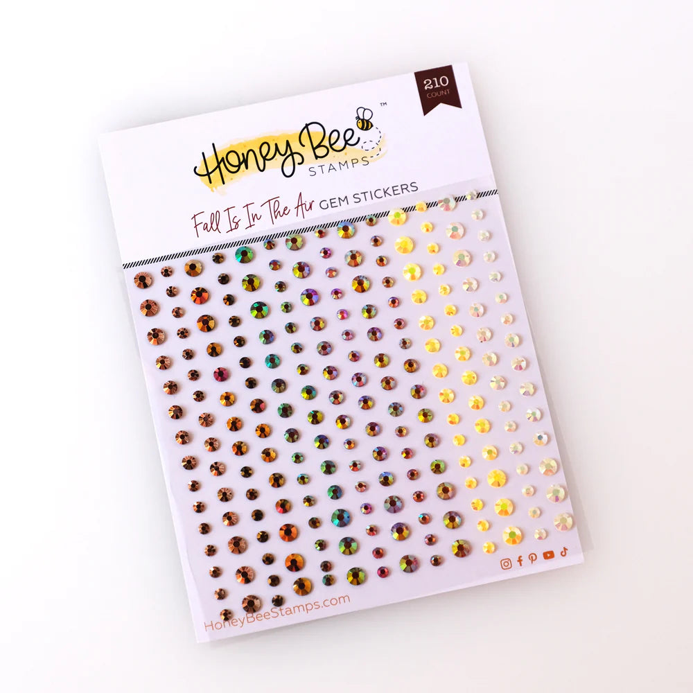 Embellishments: Honey Bee Stamps-Fall Is In The Air Gems Stickers - 210 Count