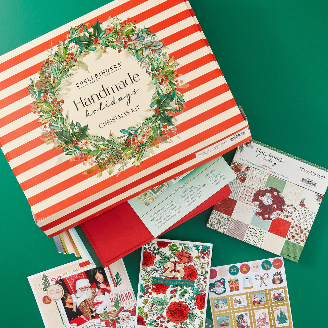 Card Kits: Spellbinders-Handmade Holidays Christmas Kit