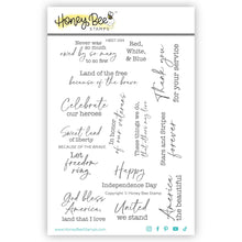 Load image into Gallery viewer, Stamps: Honey Bee  Stamps-Because Of The Brave - 4x6 Stamp Set
