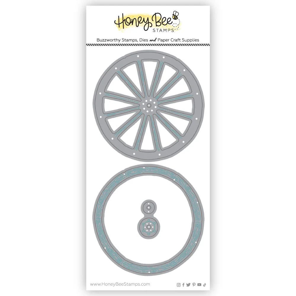 Dies: Honey Bee Stamps-Lovely Layers: Wagon Wheel - Honey Cuts