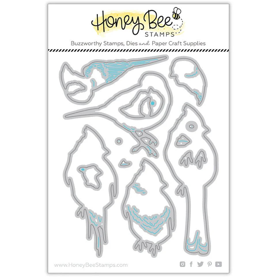 Dies: Honey Bee Stamps-Lovely Layers: Winter Birds