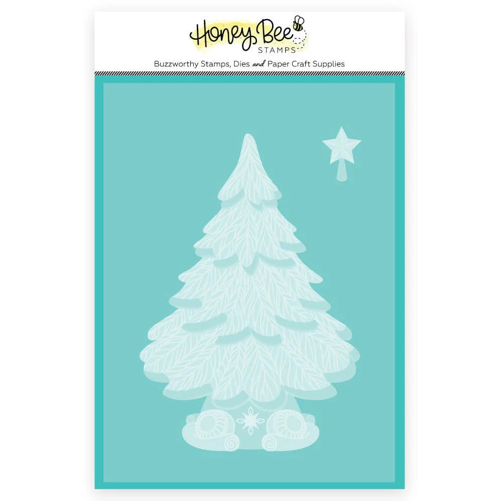 Embossing Folders: Honey Bee Stamps-Grandma's Christmas Tree - 3D Embossing Folder