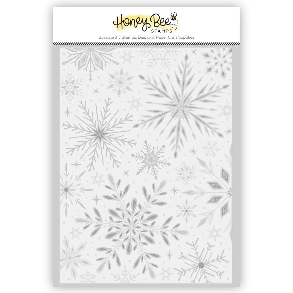 Embossing Folders: Honey Bee Stamps-Snowflakes - 3D Embossing Folder