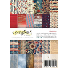 Load image into Gallery viewer, Specialty Paper: Honey Bee Stamps-Americana Paper Pad 6&quot;x8.5&quot; - 24 Double Sheets
