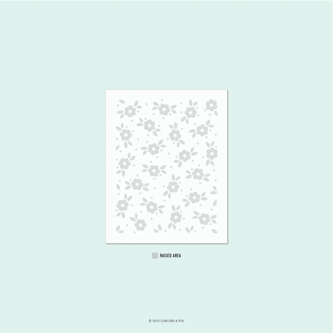 Embossing Folders: Concord & 9th-Tea Blossom Embossing Folder