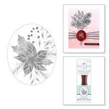 Load image into Gallery viewer, Wax Stamper: Spellbinders-POINSETTIA 3D WAX SEAL FROM THE SEALED 3D CHRISTMAS COLLECTION
