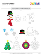 Load image into Gallery viewer, Dies: Spellbinders-CHRISTMAS WREATH ADD-ONS ETCHED DIES
