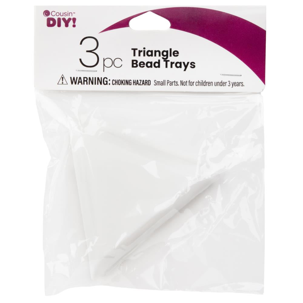 Crafting Tools: Cousin DIY-Triangle Bead Trays-3/pkg.