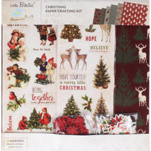 Load image into Gallery viewer, Scrapbooking/Cardmaking Kit: Little Birdie-Christmas 12&quot;x12&quot; Paper Crafting Kit-Christmas Cheer
