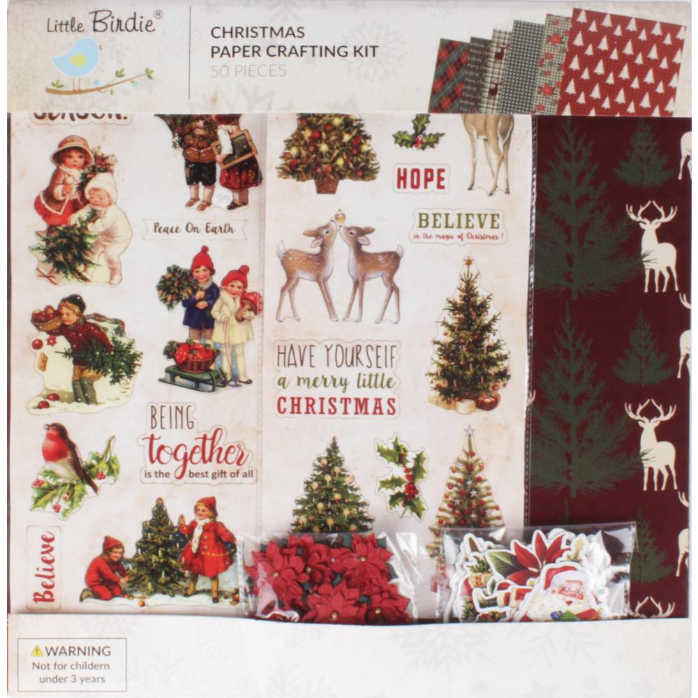 Scrapbooking/Cardmaking Kit: Little Birdie-Christmas 12