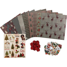 Load image into Gallery viewer, Scrapbooking/Cardmaking Kit: Little Birdie-Christmas 12&quot;x12&quot; Paper Crafting Kit-Christmas Cheer
