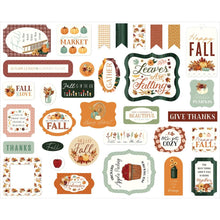 Load image into Gallery viewer, Embellishments: Carta Bella Cardstock Ephemera-Harvest
