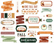 Load image into Gallery viewer, Embellishments: Carta Bella Cardstock Titles &amp; Phrases-Harvest
