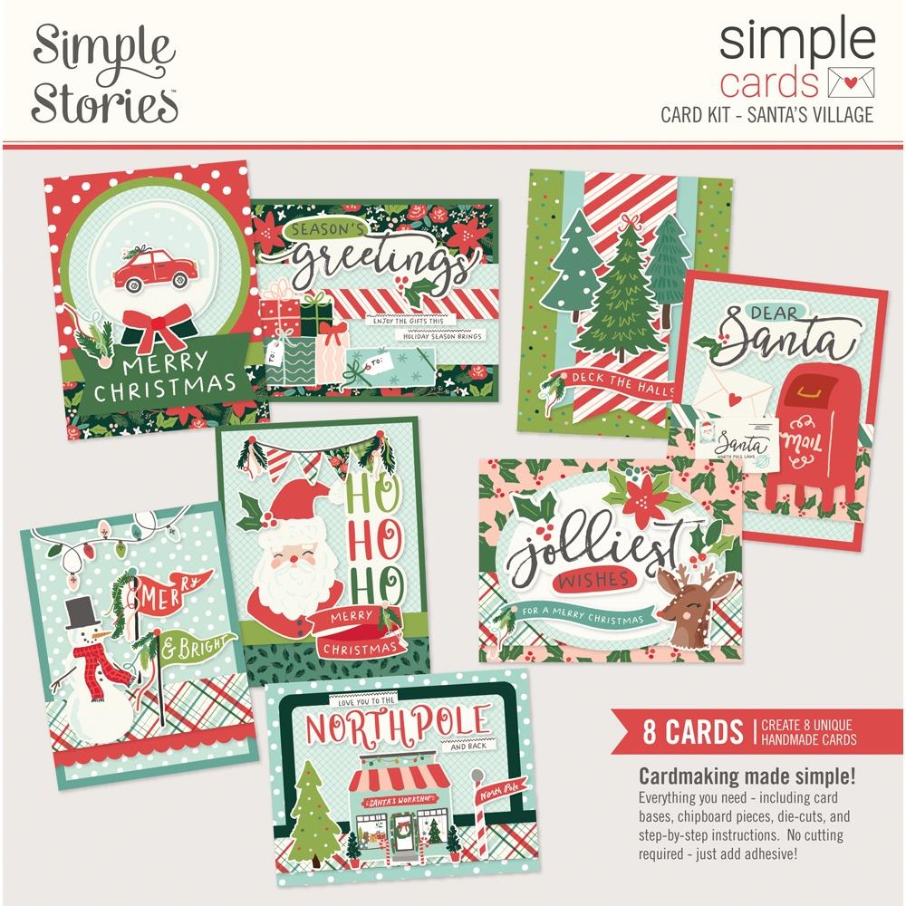 Card Kit: Simple Stories-Simple Cards Card Kit-Santa’s Village