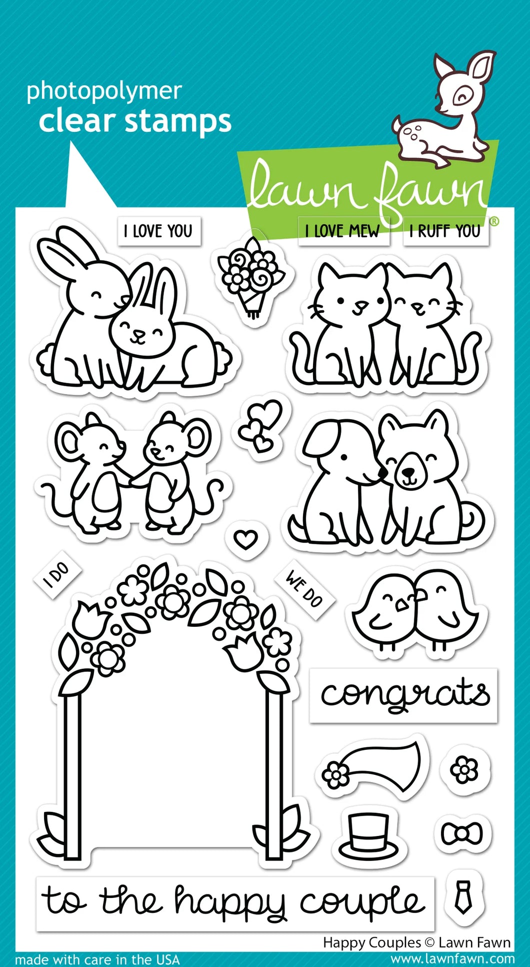 Stamps: Lawn Fawn-Happy Couples