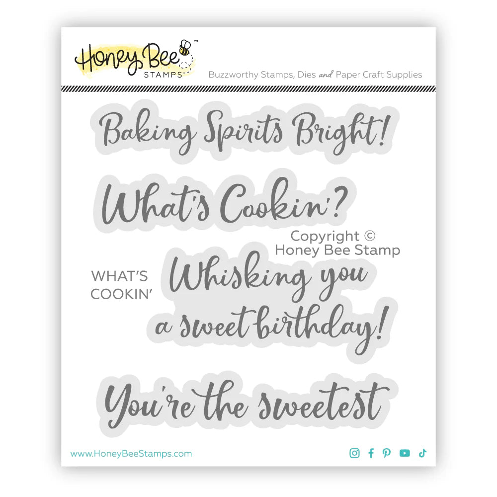 Stamps: Honey Bee Stamps-What's Cookin' 3x3 Stamp Set