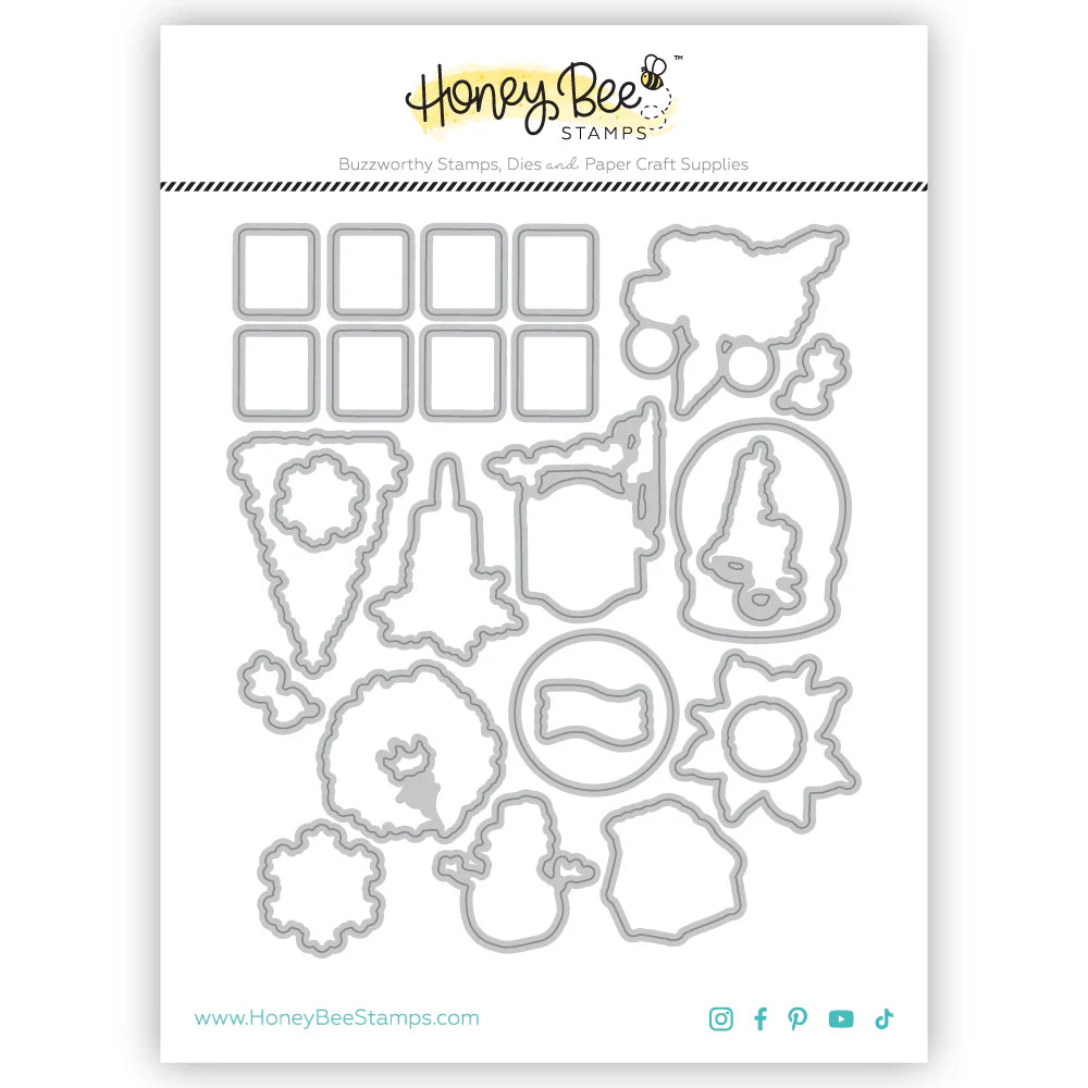 Dies: Honey Bee Stamps-Postmarked: Holiday