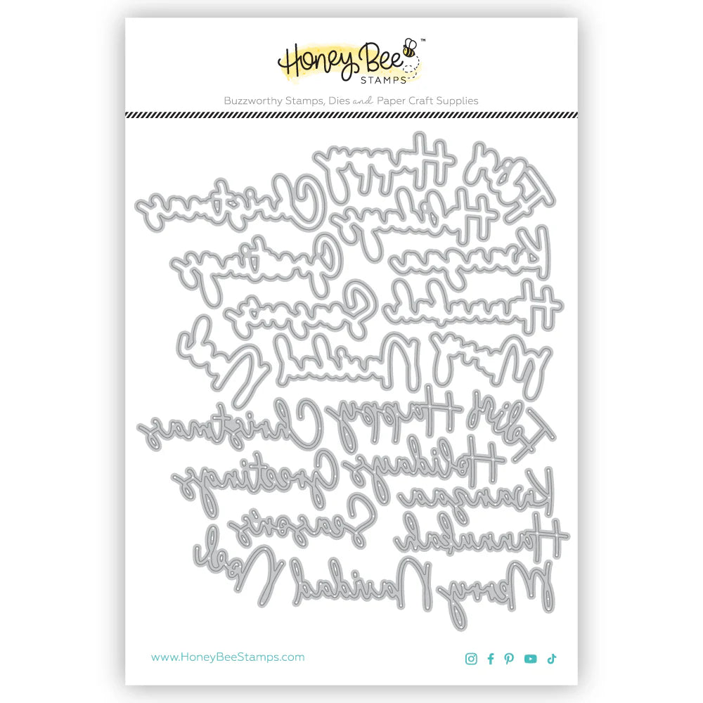 Dies: Honey Bee Stamps-Great Greetings: Holiday