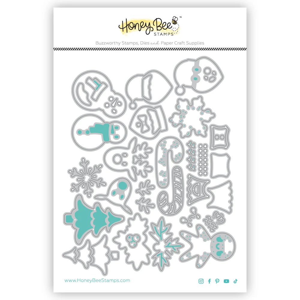 Dies: Honey Bee Stamps-Lovely Layers: Christmas Cookies