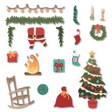 Load image into Gallery viewer, Dies: Honey Bee Stamps-Lovely Layers: Fireplace Holiday Add-On
