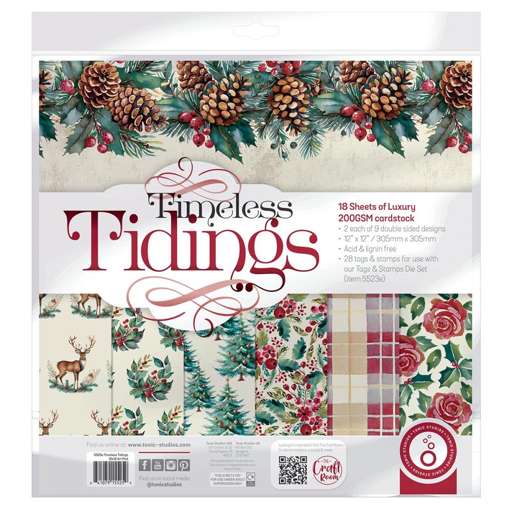 12x12 Paper: Tonic Studios-Timeless Tidings