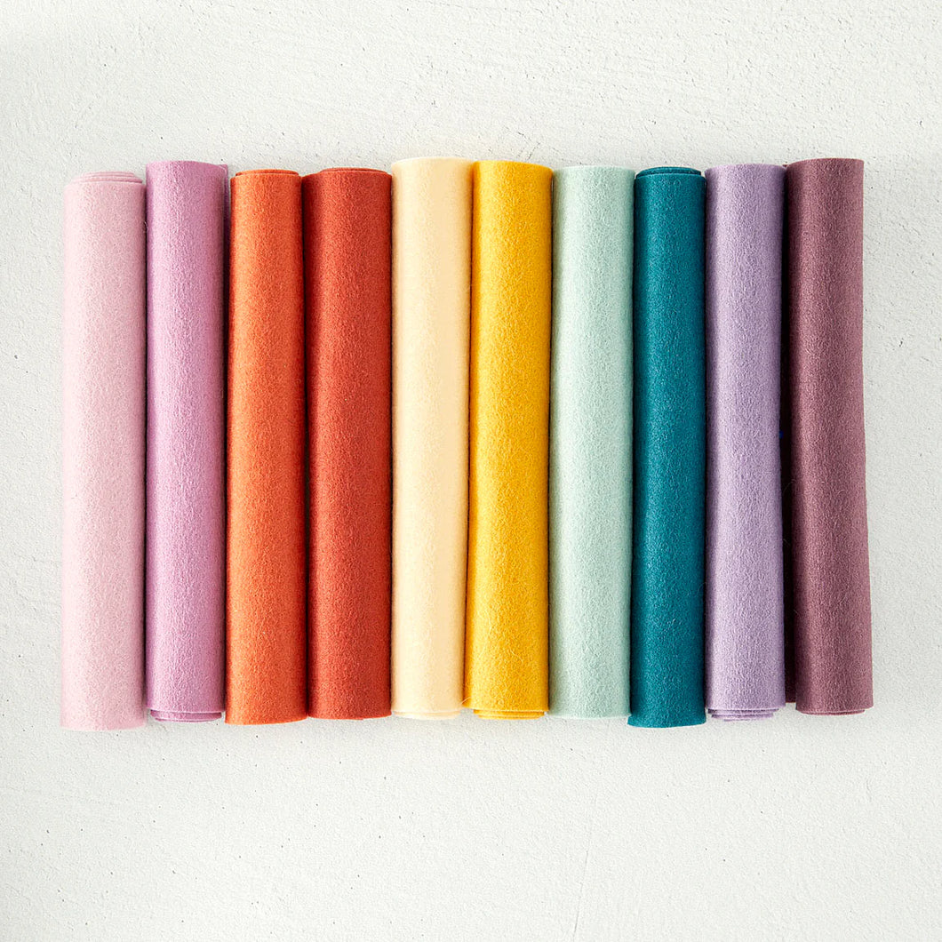 Fibers: Spellbinders-MERINO WOOL FELT SHEETS - TREND COLLECTION